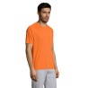 T-shirt personnalisé confortable et performant pour hommes Sporty Matières : coton Taille textile : M Couleurs : orange livraiso