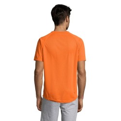 T-shirt personnalisé confortable et performant pour hommes Sporty Matières : coton Taille textile : XXL Couleurs : orange person