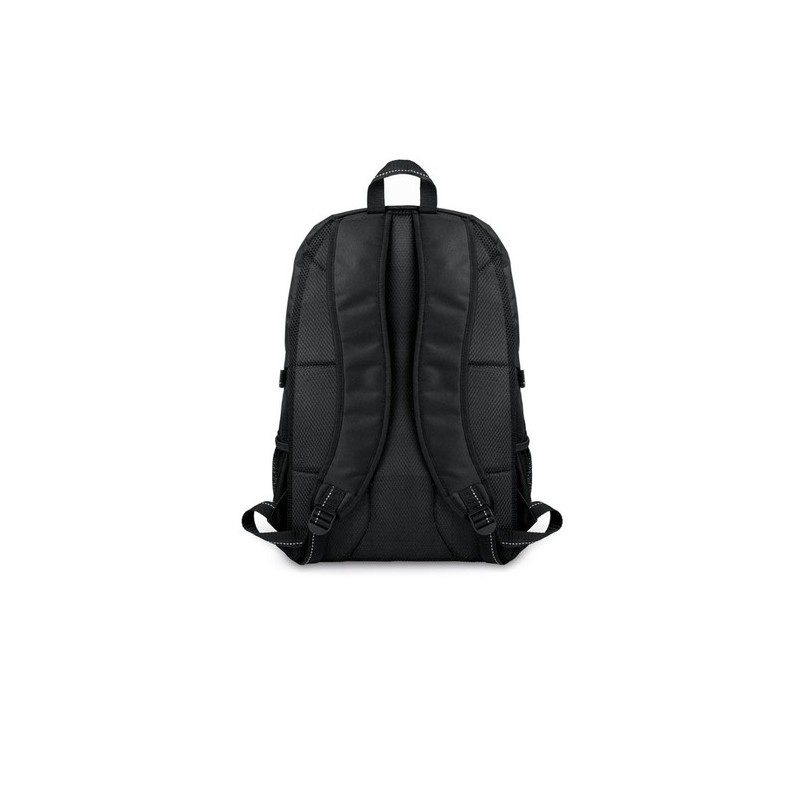 Sac à dos pratique et personnalisable en polyester TECNOTREK Matières : PET Couleurs : noir goodies publicitaire événementiel