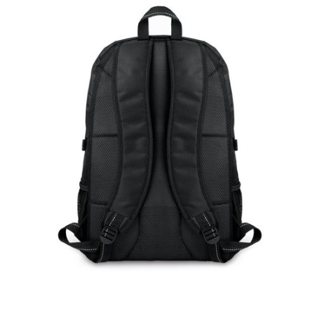 Sac à dos pratique et personnalisable en polyester TECNOTREK Matières : PET Couleurs : noir goodies publicitaire événementiel