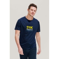 T-shirt personnalisé confortable et performant pour hommes Sporty Matières : coton Taille textile : M Couleurs : bleu pétrole ma