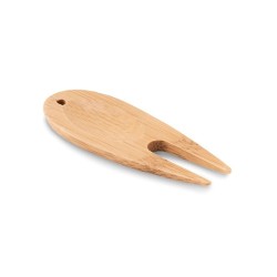 Relève pitch  en bambou personnalisé - BOGEY Matières : bambou Couleurs : bois