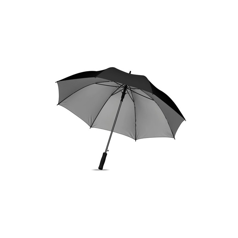 Parapluie 27" personnalisé  SWANSEA+ Matières : métal Couleurs : noir