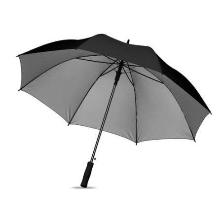Parapluie 27" personnalisé  SWANSEA+ Matières : métal Couleurs : noir