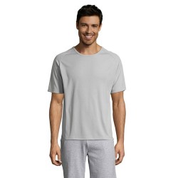 T-shirt personnalisé confortable et performant pour hommes Sporty Matières : coton Taille textile : XXS Couleurs : gris pur marq