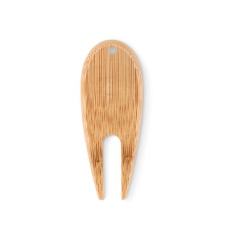 Relève pitch  en bambou personnalisé - BOGEY Matières : bambou Couleurs : bois personnalisable avec votre logo