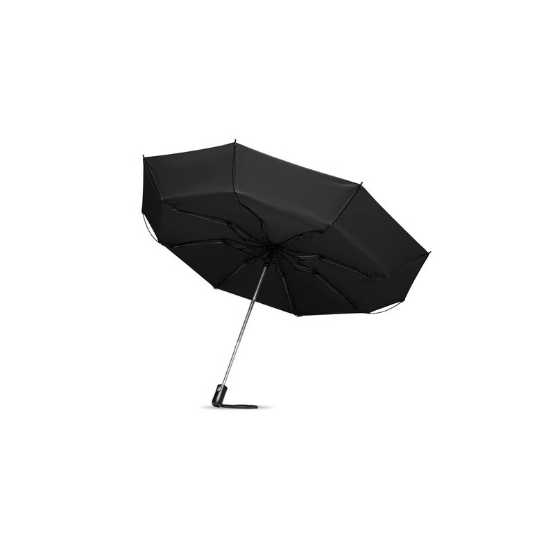 Parapluie réversible pliable pratique et élégant DUNDEE Matières : verre Couleurs : noir cadeau collaborateur premium