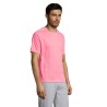 T-shirt personnalisé confortable et performant pour hommes Sporty Matières : coton Taille textile : S Couleurs : rose fluo perso