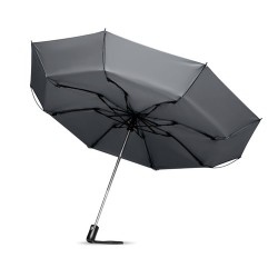 Parapluie réversible pliable pratique et élégant DUNDEE Matières : verre Couleurs : gris goodies entreprise design