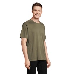 T-shirt personnalisé confortable et performant pour hommes Sporty Matières : coton Taille textile : M Couleurs : vert armée livr