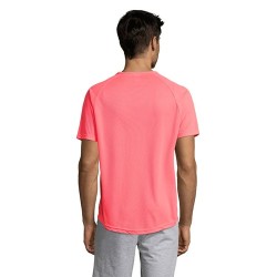 T-shirt personnalisé confortable et performant pour hommes Sporty Matières : coton Taille textile : XL Couleurs : corail fluo ac