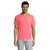 T-shirt personnalisé confortable et performant pour hommes Sporty Matières : coton Taille textile : XS Couleurs : corail fluo ma
