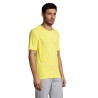 T-shirt personnalisé confortable et performant pour hommes Sporty Matières : coton Taille textile : S Couleurs : jaune citron pe