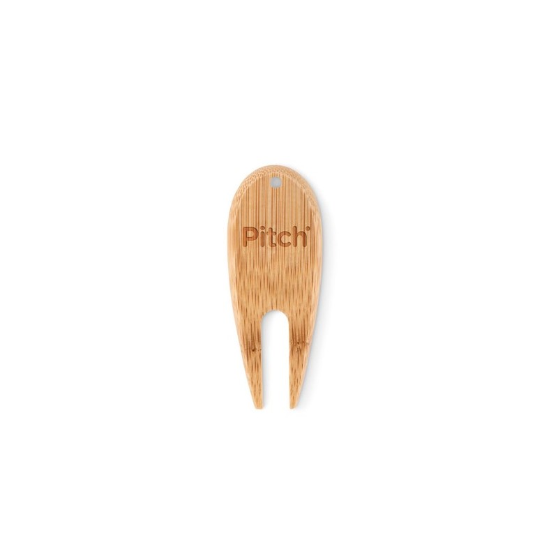 Relève pitch  en bambou personnalisé - BOGEY Matières : bambou Couleurs : bois goodies publicitaire événementiel