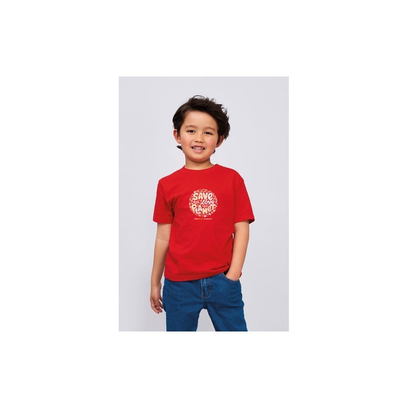T-shirt Enfant Personnalisé 190g - IMPERIAL KIDS Matières : coton Taille textile : 3XL Couleurs : noir profond goodies publicita