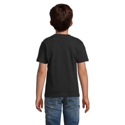 T-shirt Enfant Personnalisé 190g - IMPERIAL KIDS Matières : coton Taille textile : 4XL Couleurs : noir profond marquage couleur 