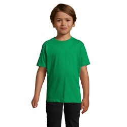 T-shirt Enfant Personnalisé 190g - IMPERIAL KIDS Matières : coton Taille textile : 4XL Couleurs : vert prairie personnalisation 