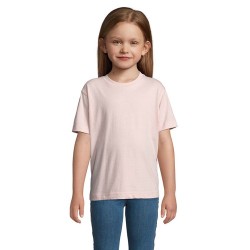 T-shirt Enfant Personnalisé 190g - IMPERIAL KIDS Matières : coton Taille textile : 4XL Couleurs : rose moyen goodies publicitair