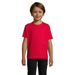 T-shirt Enfant Personnalisé 190g - IMPERIAL KIDS Matières : coton Taille textile : L Couleurs : rouge objet publicitaire robuste
