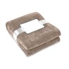 Couverture  en flanelle blanche - DAVOS Matières : PET Couleurs : kaki impression haute définition