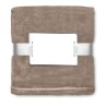 Couverture  en flanelle blanche - DAVOS Matières : PET Couleurs : kaki livraison express 24h 48h