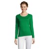 T-shirt Femme Personnalisé 150g Éco-responsable - Majestic Matières : coton Taille textile : XL Couleurs : vert prairie cadeau c