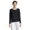 T-shirt Femme Personnalisé 150g Éco-responsable - Majestic Matières : coton Taille textile : XXL Couleurs : bleu marine marquage