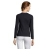T-shirt Femme Personnalisé 150g Éco-responsable - Majestic Matières : coton Taille textile : L Couleurs : bleu marine cadeau cli