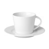 Tasse et soucoupe Cappuccino personnalisée élégante à Paris Matières : porcelaine Couleurs : blanc