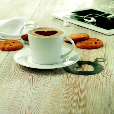 Tasse et soucoupe Cappuccino personnalisée élégante à Paris Matières : porcelaine Couleurs : blanc goodies publicitaire événemen