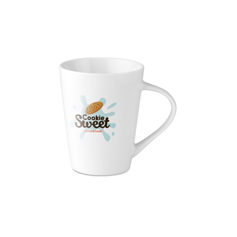 Mug en Porcelaine Éco-responsable 250 ml - ROME Cadeau Personnalisé Matières : porcelaine Couleurs : blanc personnalisable avec 
