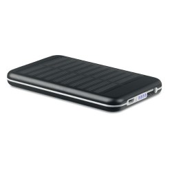 Powerbank solaire  4000mAh - SOLARFLAT Matières : aluminium Couleurs : noir