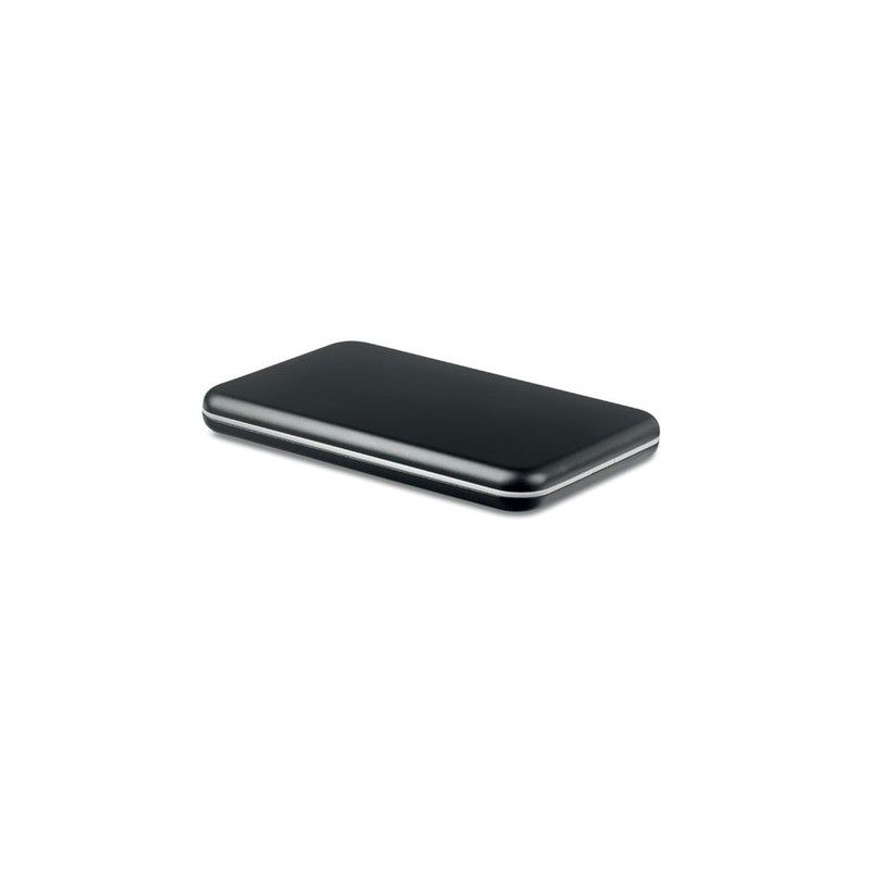 Powerbank solaire  4000mAh - SOLARFLAT Matières : aluminium Couleurs : noir goodies publicitaire événementiel