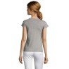 T-shirt Femme Col V Personnalisé Confortable 100% Coton pas cher - MOON Matières : coton Taille textile : M Couleurs : gris chin