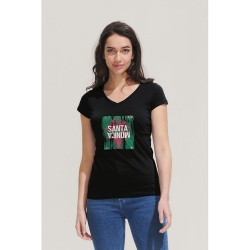 T-shirt Femme Col V Personnalisé Confortable 100% Coton pas cher - MOON Matières : coton Taille textile : M Couleurs : rouge cad
