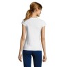 T-shirt Femme Col V Personnalisé Confortable 100% Coton pas cher - MOON Matières : coton Taille textile : M Couleurs : blanc cad
