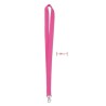 Tour de cou publicitaire personnalisé 20 mm SIMPLE LANY Matières : PET Couleurs : fuchsia personnalisable avec votre logo