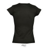 T-shirt Femme Col V Personnalisé Confortable 100% Coton pas cher - MOON Matières : coton Taille textile : 3XL Couleurs : noir pr