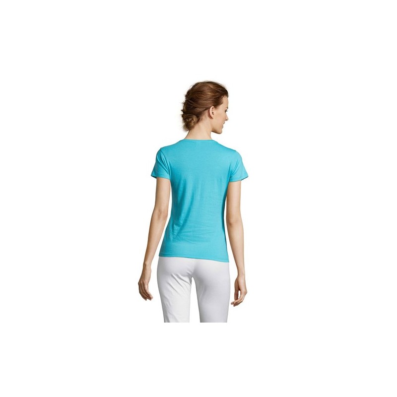 Tee-shirt Femme Confortable Personnalisable 150 MISS Matières : coton Taille textile : L Couleurs : bleu atoll accessoire événem