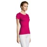 Tee-shirt Femme Confortable Personnalisable 150 MISS Matières : coton Taille textile : M Couleurs : fuchsia marquage laser ultra