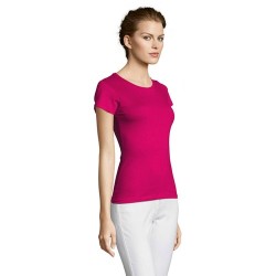 Tee-shirt Femme Confortable Personnalisable 150 MISS Matières : coton Taille textile : S Couleurs : fuchsia livraison express 24