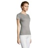 Tee-shirt Femme Confortable Personnalisable 150 MISS Matières : coton Taille textile : L Couleurs : gris chiné objet promotionne