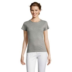 Tee-shirt Femme Confortable Personnalisable 150 MISS Matières : coton Taille textile : M Couleurs : gris chiné goodies publicita