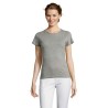 Tee-shirt Femme Confortable Personnalisable 150 MISS Matières : coton Taille textile : XXL Couleurs : gris chiné goodies personn