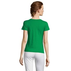 Tee-shirt Femme Confortable Personnalisable 150 MISS Matières : coton Taille textile : S Couleurs : vert prairie marquage couleu