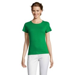Tee-shirt Femme Confortable Personnalisable 150 MISS Matières : coton Taille textile : XXL Couleurs : vert prairie cadeau entrep