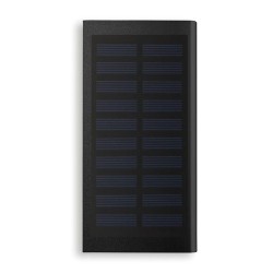 Powerbank solaire personnalisé 8000mAh - SOLAR POWERFLAT Matières : aluminium Couleurs : noir