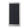 Powerbank solaire personnalisé 8000mAh - SOLAR POWERFLAT Matières : aluminium Couleurs : argenté mat personnalisable avec votre 