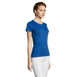 Tee-shirt Femme Confortable Personnalisable 150 MISS Matières : coton Taille textile : XXL Couleurs : bleu royal cadeau client o