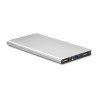 Powerbank solaire personnalisé 8000mAh - SOLAR POWERFLAT Matières : aluminium Couleurs : argenté mat marquage laser ultra précis